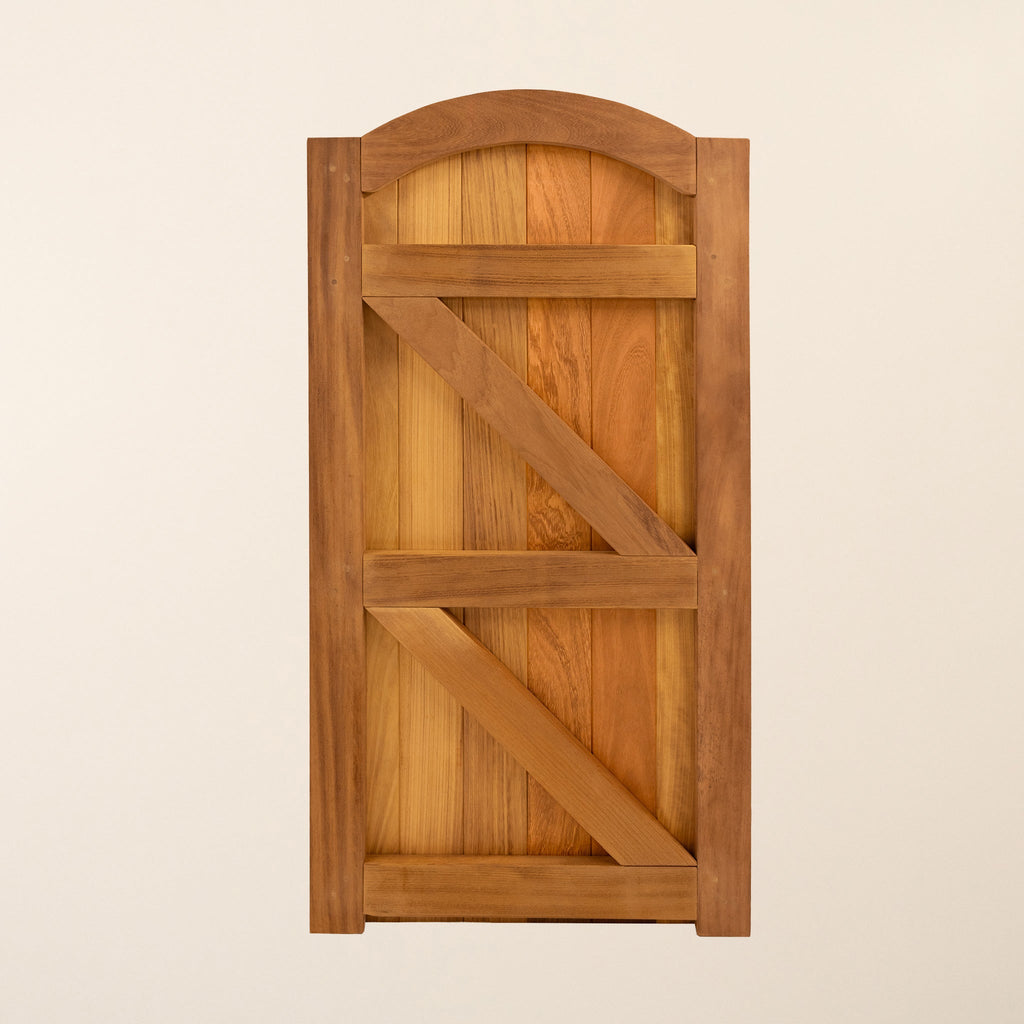 Iroko Arch Top Gate (2.1m High)