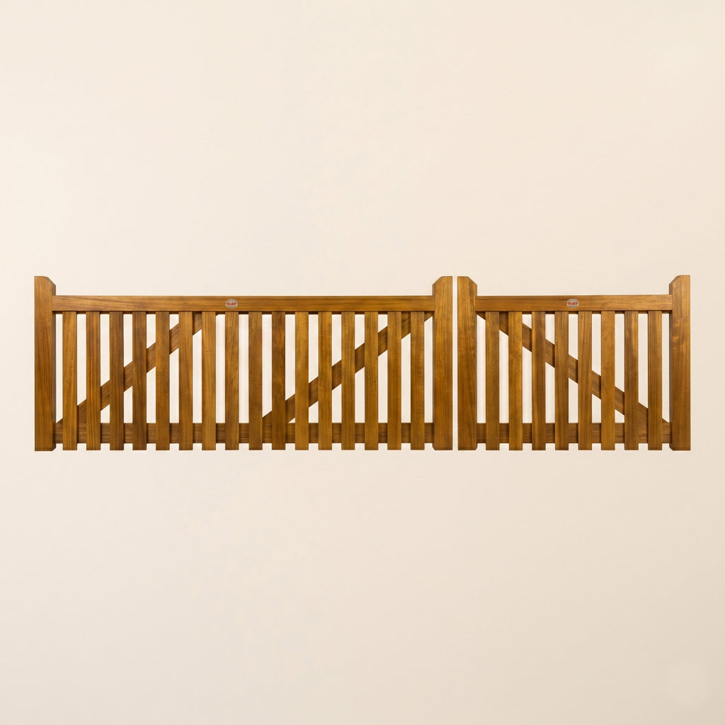 Iroko Salcombe 3/4 Split Gates