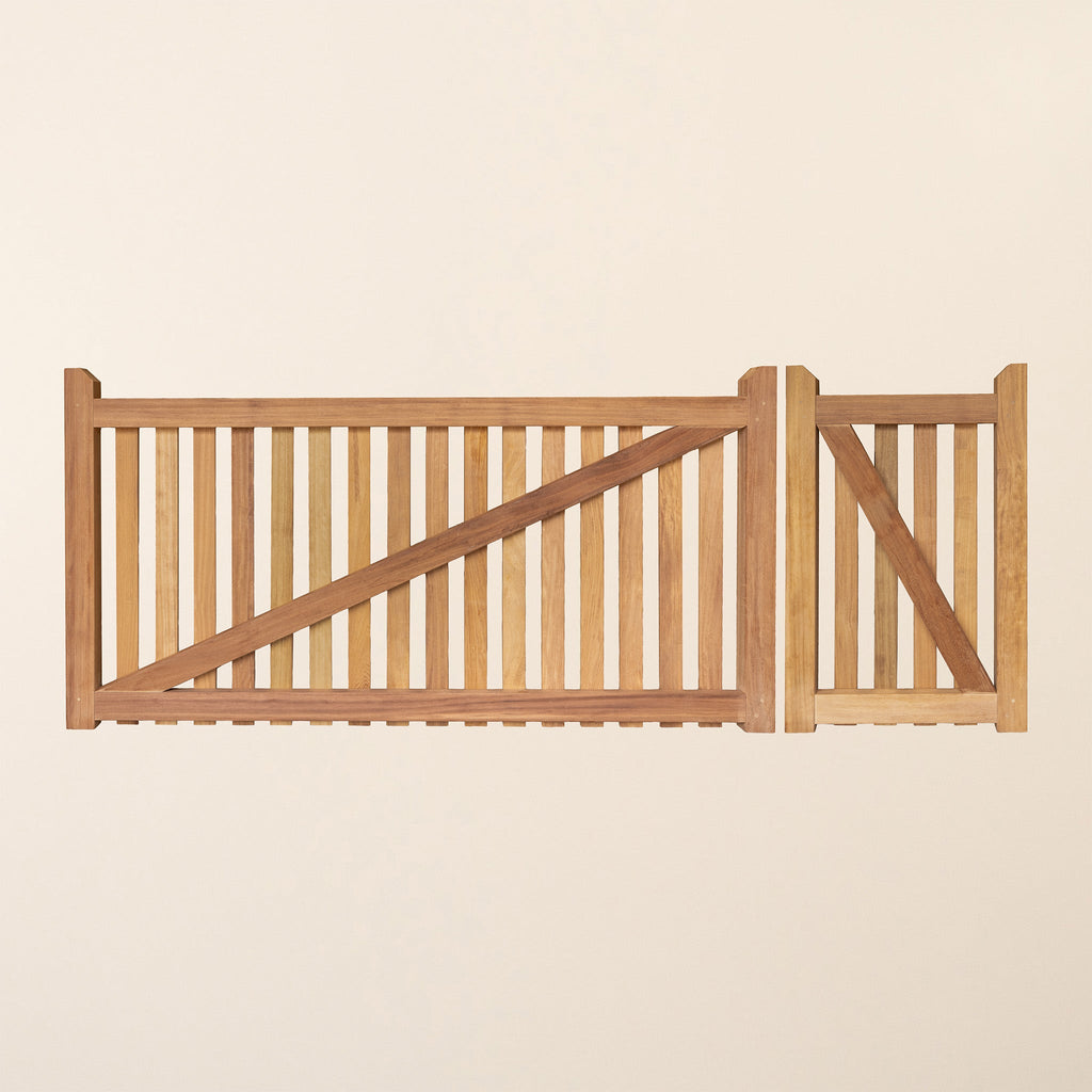 Iroko Salcombe 3/4 Split Gates