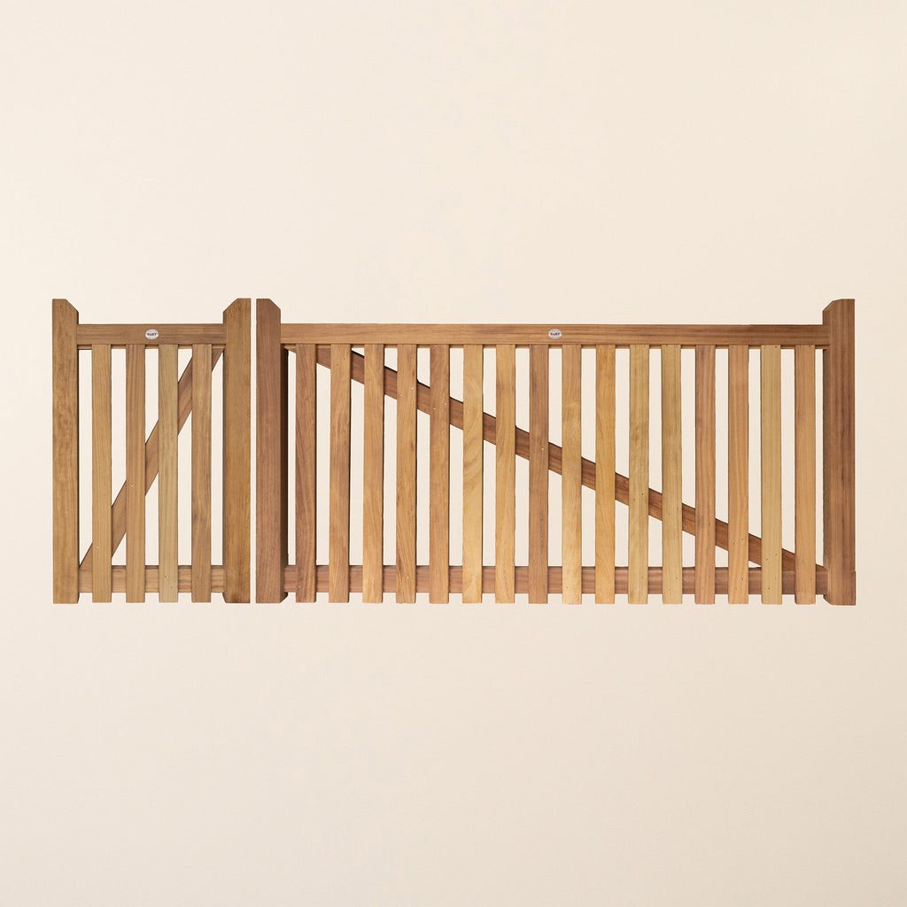 Iroko Salcombe 3/4 Split Gates