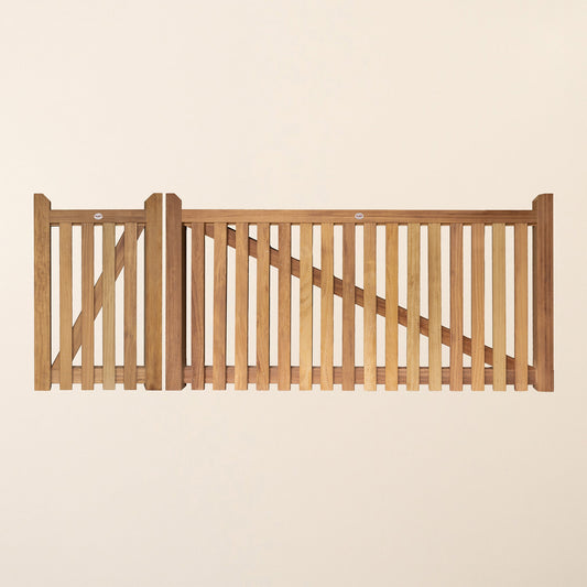 Iroko Salcombe 3/4 Split Gates