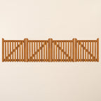 Salcombe Iroko Bifold 4-Leaf Driveway Gate