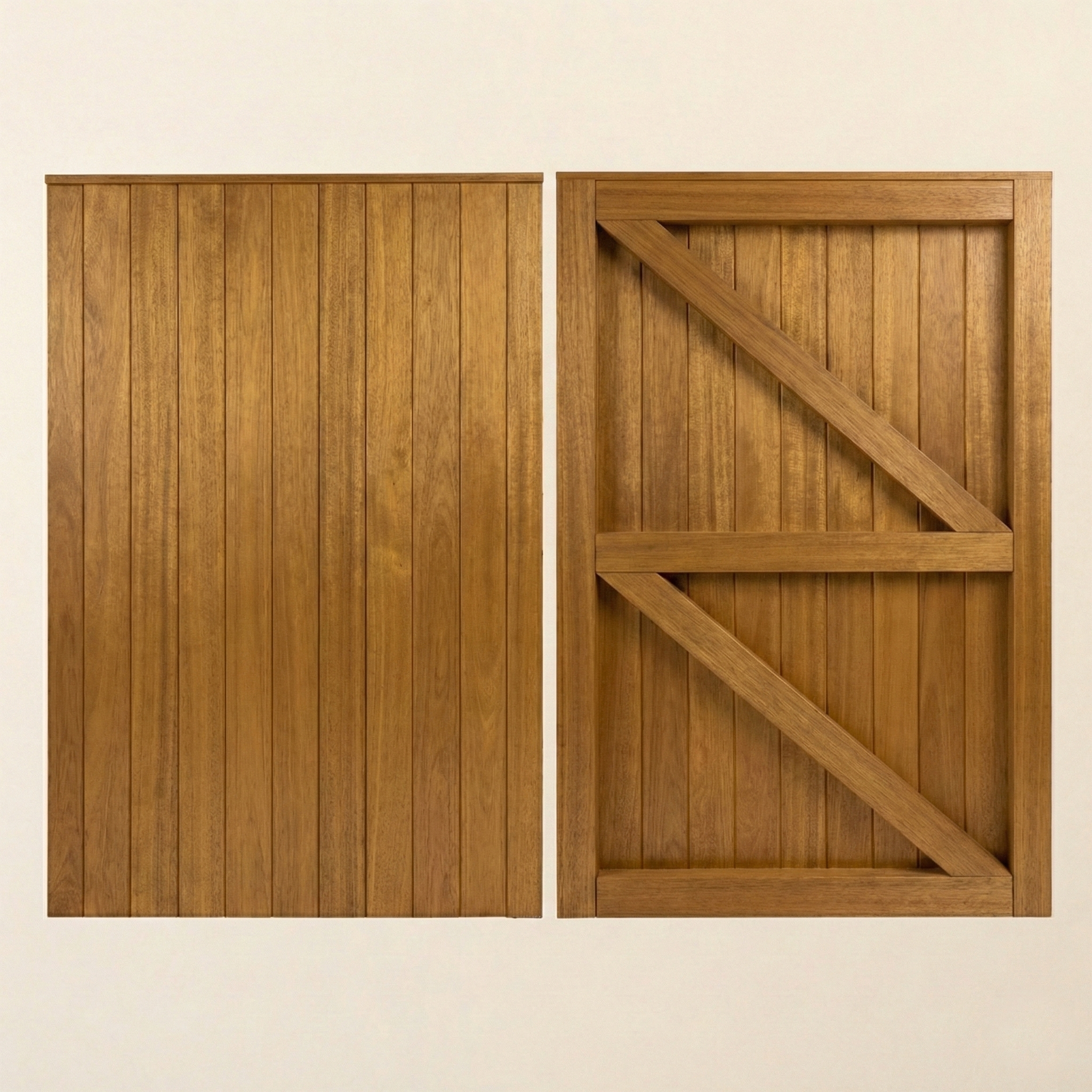 Clovelly Iroko Mortise & Tenon Single Entrance Gate