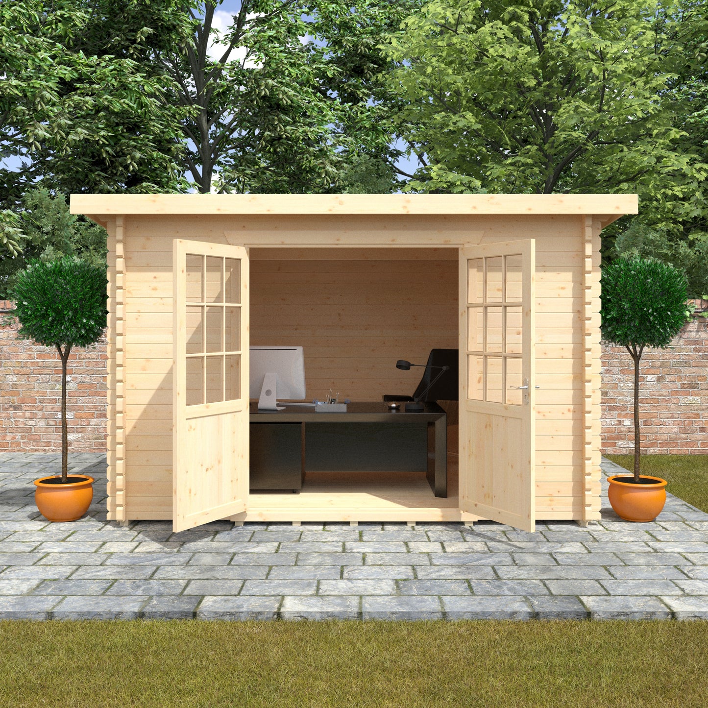 Kingsley 44mm Log Cabin