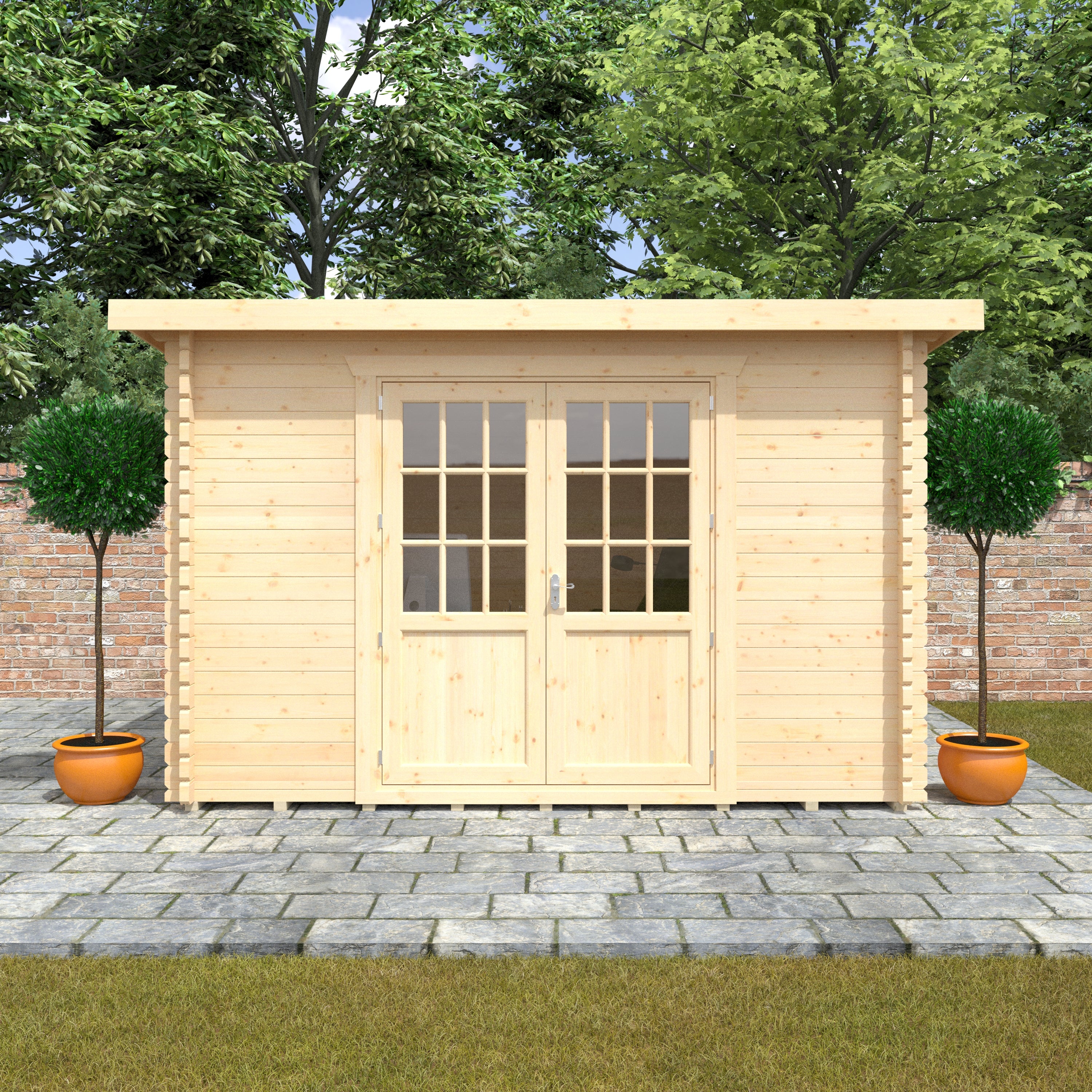 Kingsley 44mm Log Cabin