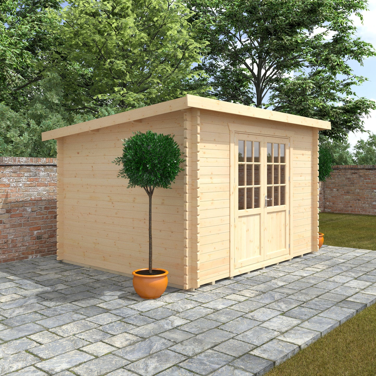 Kingsley 44mm Log Cabin