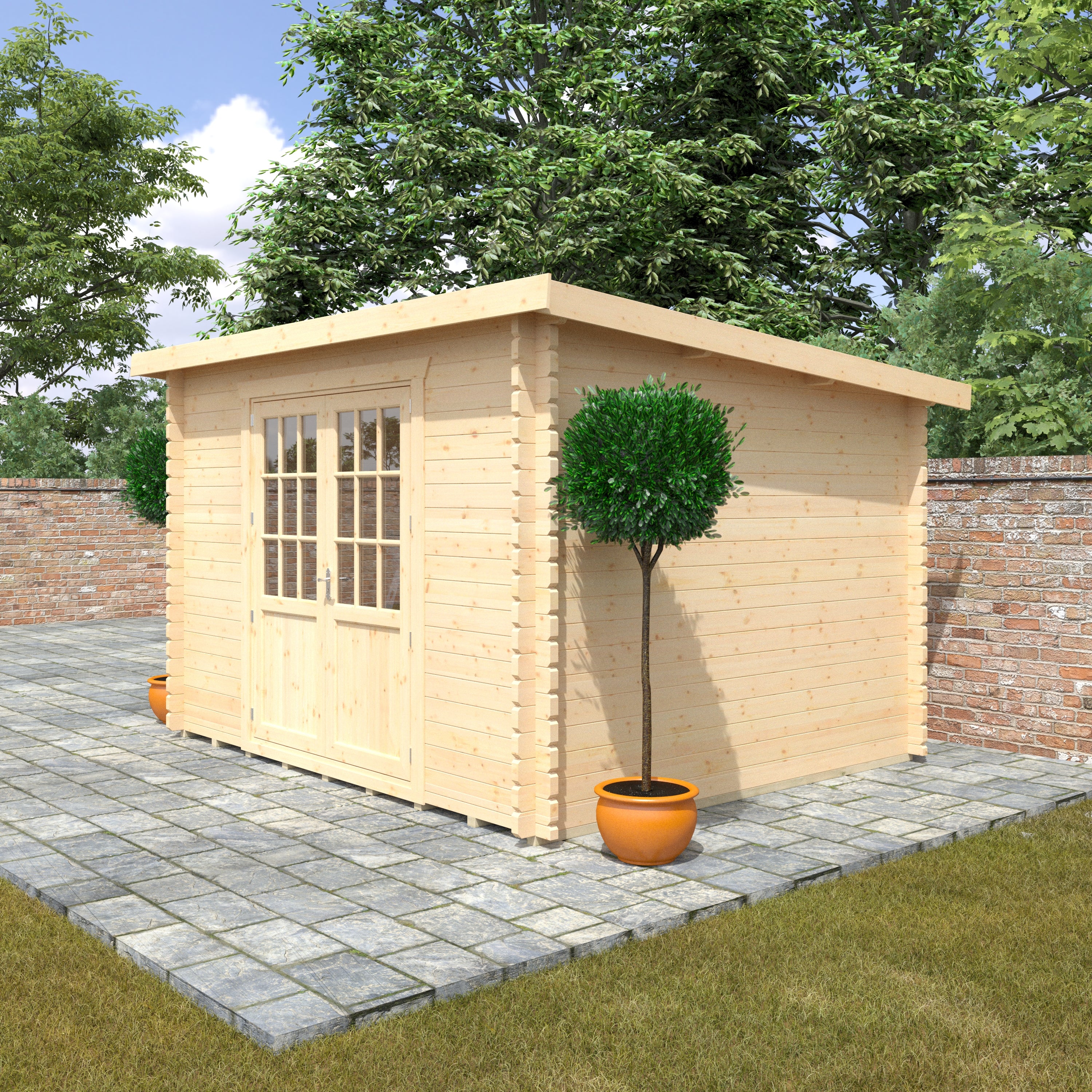 Kingsley 44mm Log Cabin