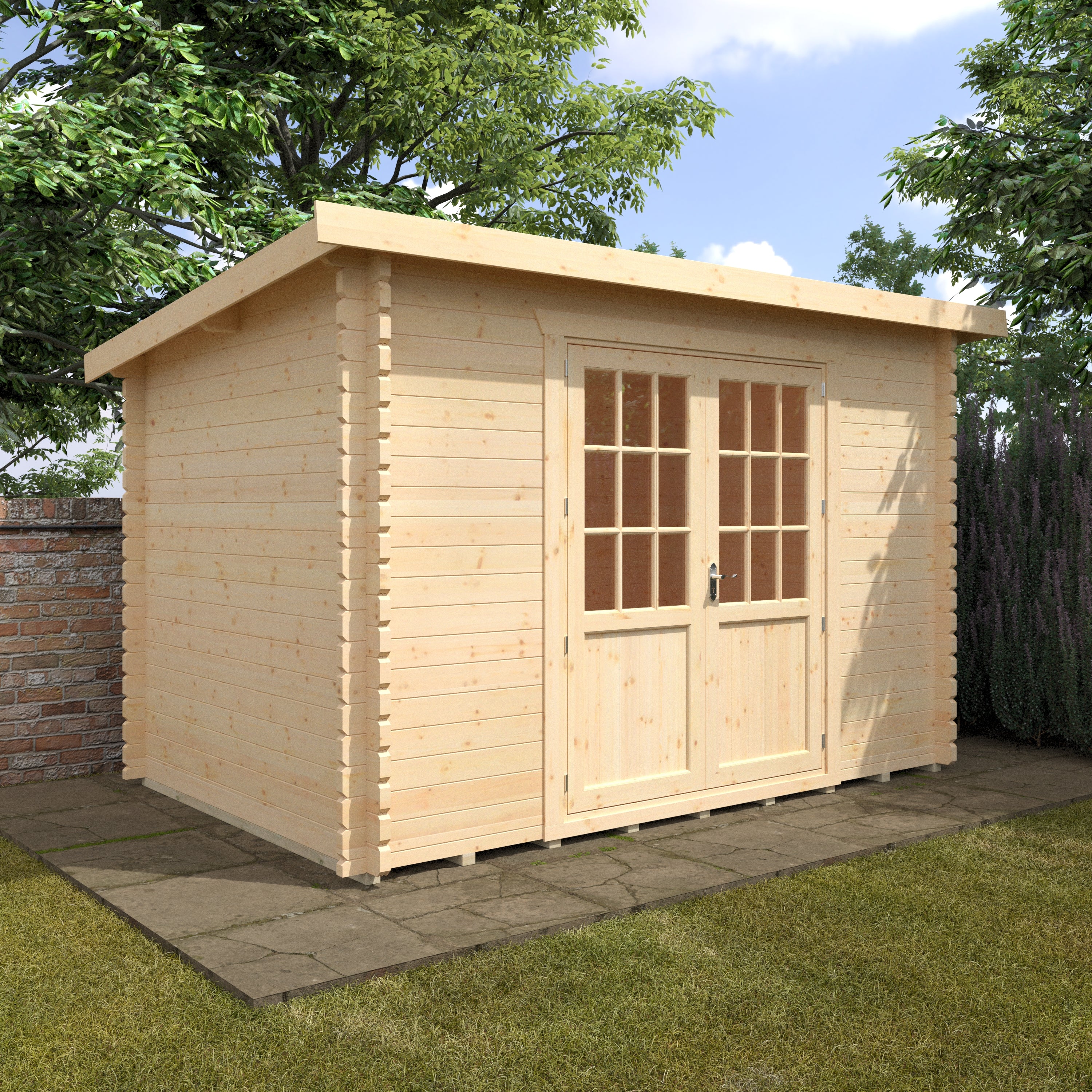 Kingsley 44mm Log Cabin