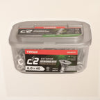 C2 Multi-Purpose Advanced Screws PZ Double Countersunk (Silver Exterior)