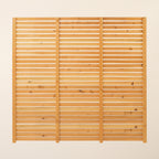 Larch Slatted Fence Panels (Horizontal)