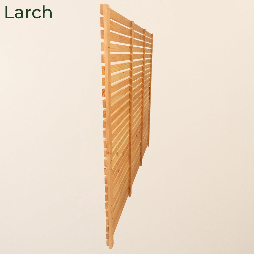 Cedar / Larch Slatted Fence Panels (Horizontal)