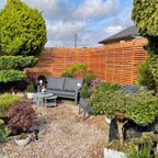 Larch Slatted Fence Panels (Horizontal)