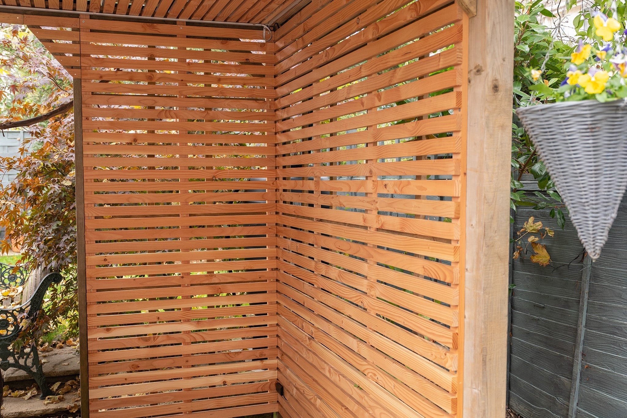Larch Slatted Fence Panels (Horizontal)