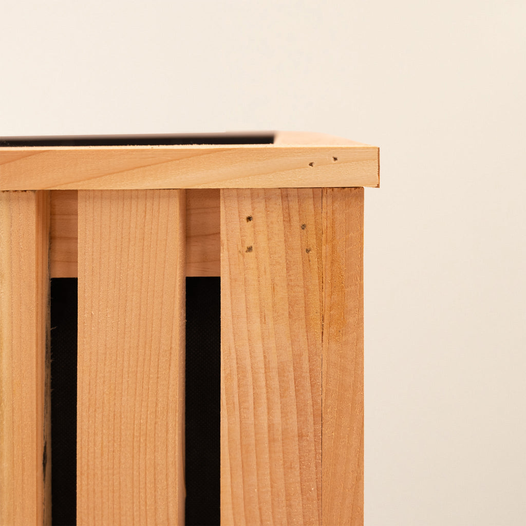 Premium Larch Vertical Slatted Panel Planter