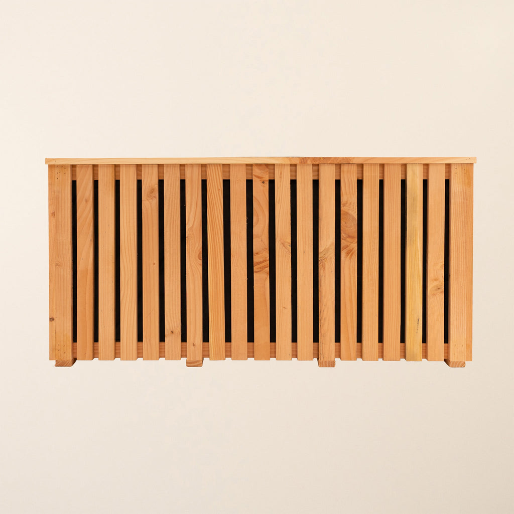 Premium Larch Vertical Slatted Panel Planter