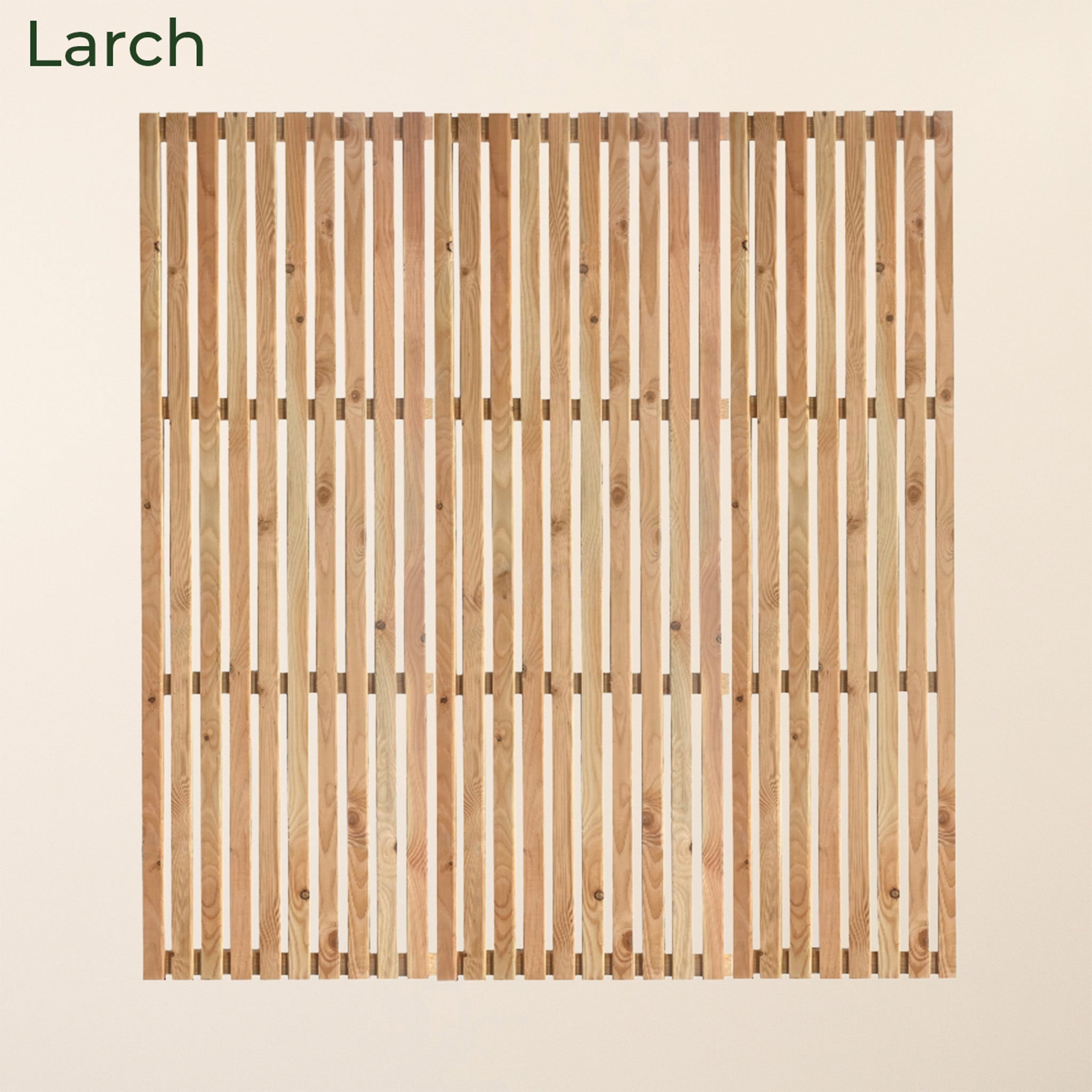 Cedar / Larch Slatted Fence Panels (Vertical)