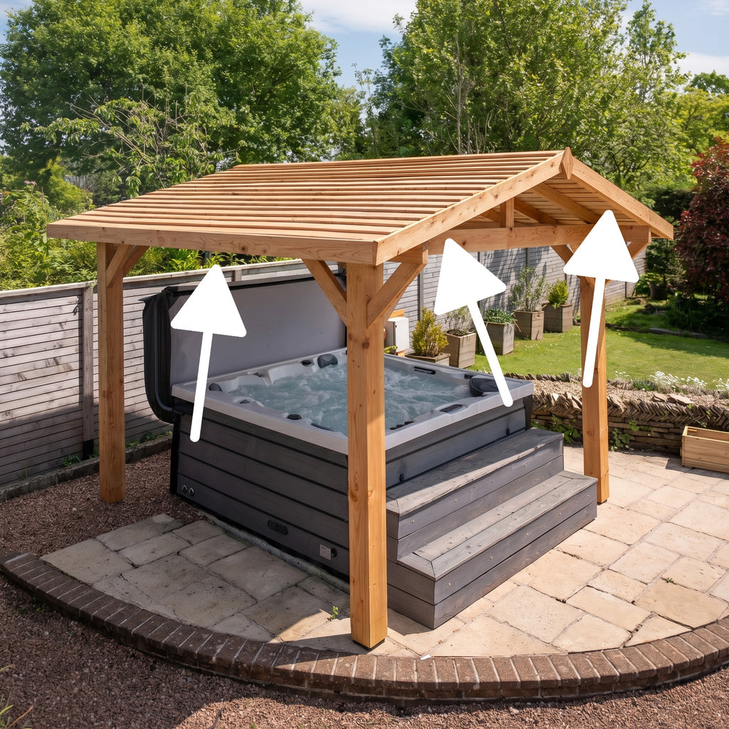 Larch Pergola Edge Trim Kit