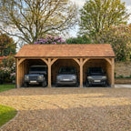 Cedar Featheredge Roof Larch Car Port
