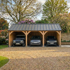 Standing Seam Roof Larch Car Port