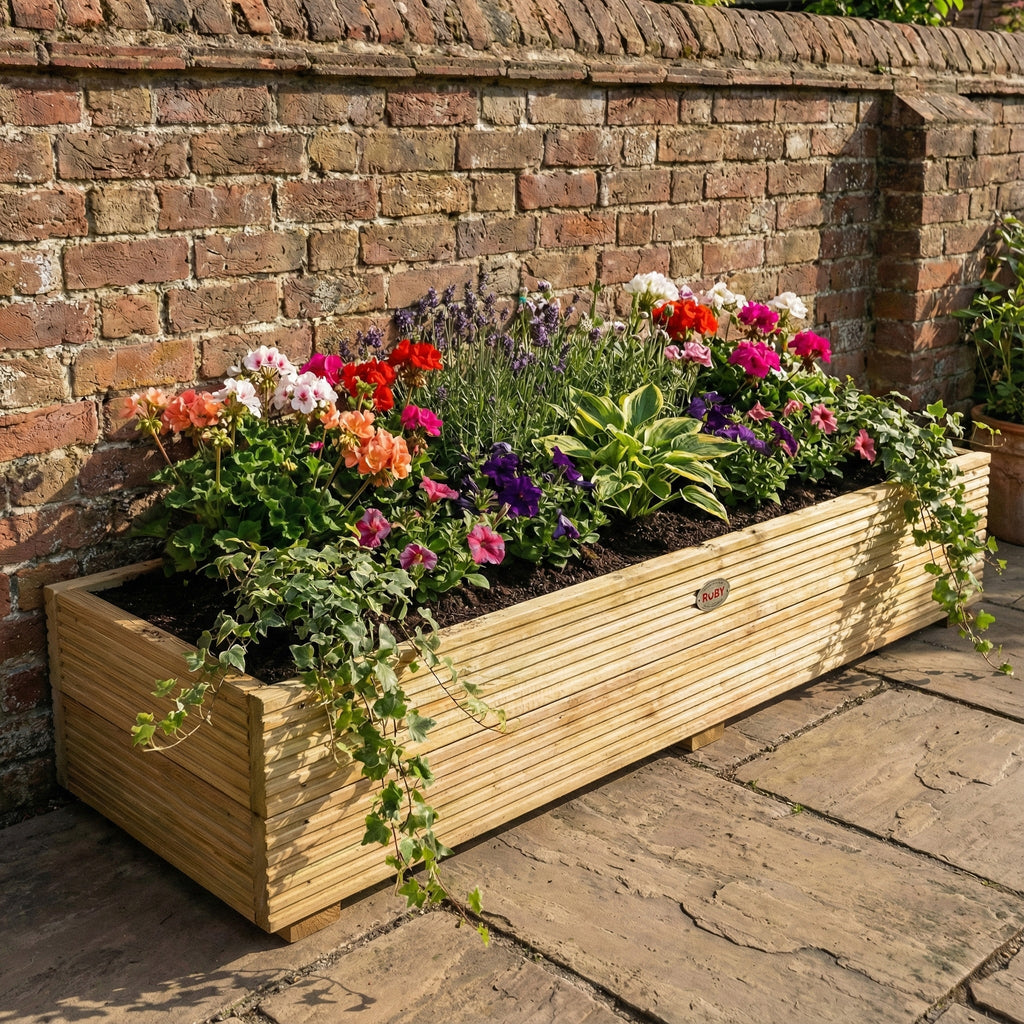 Scandinavian Redwood Large Decking Planter