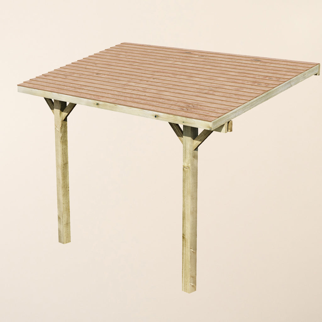 Ruby Lean-To Cedar Featheredge Roof Gazebo