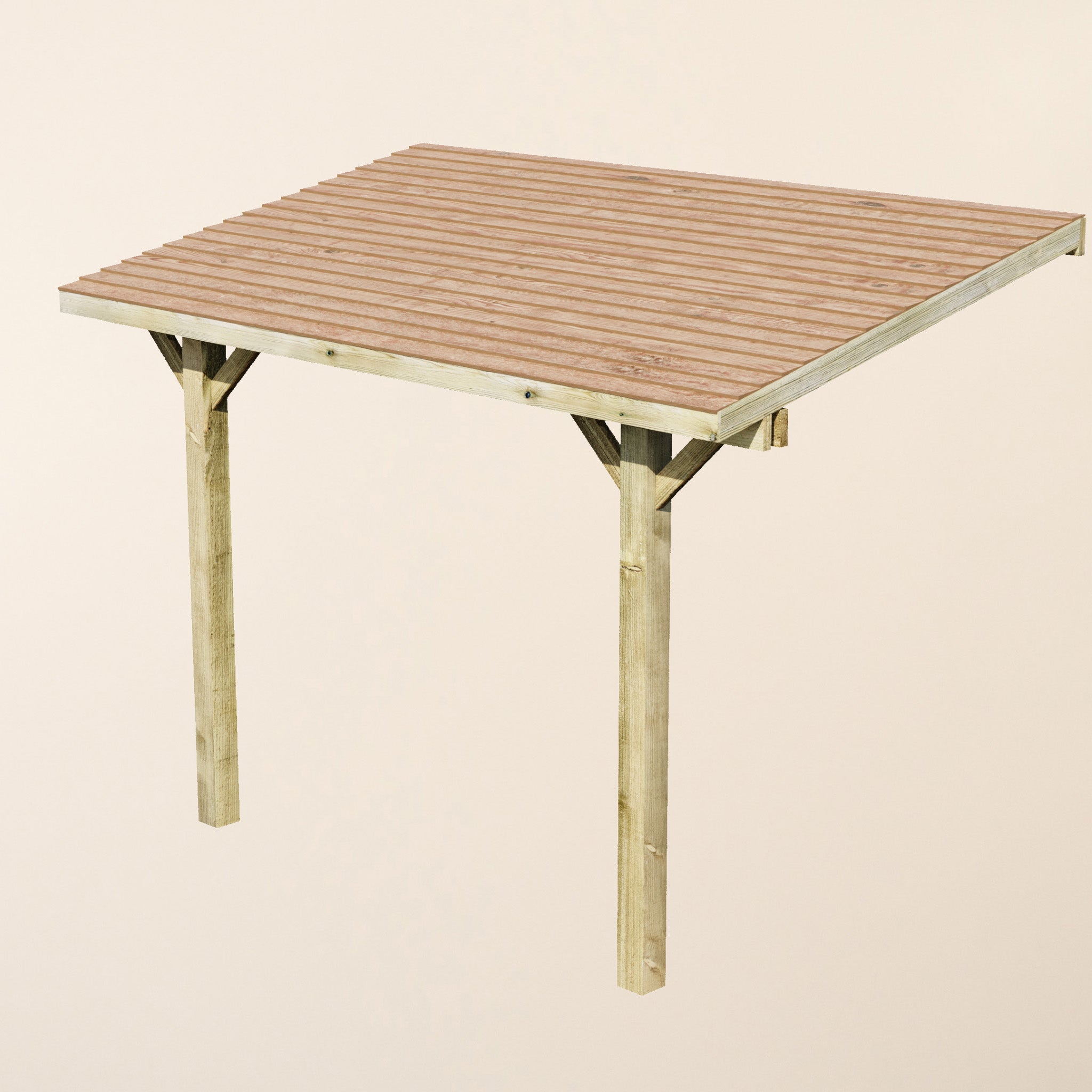 Ruby Lean-To Cedar Featheredge Roof Gazebo