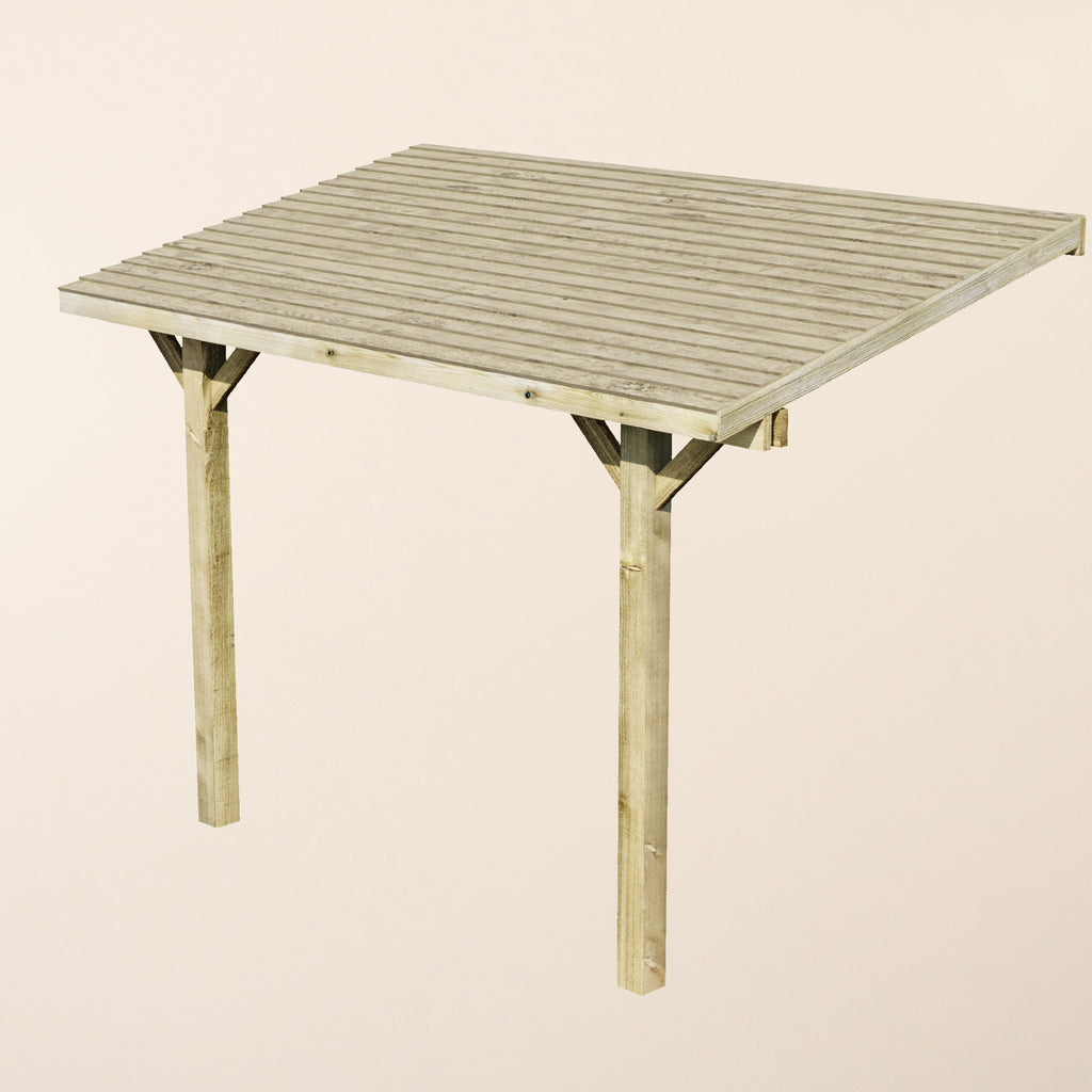Ruby Lean-To Treated Featheredge Gazebo