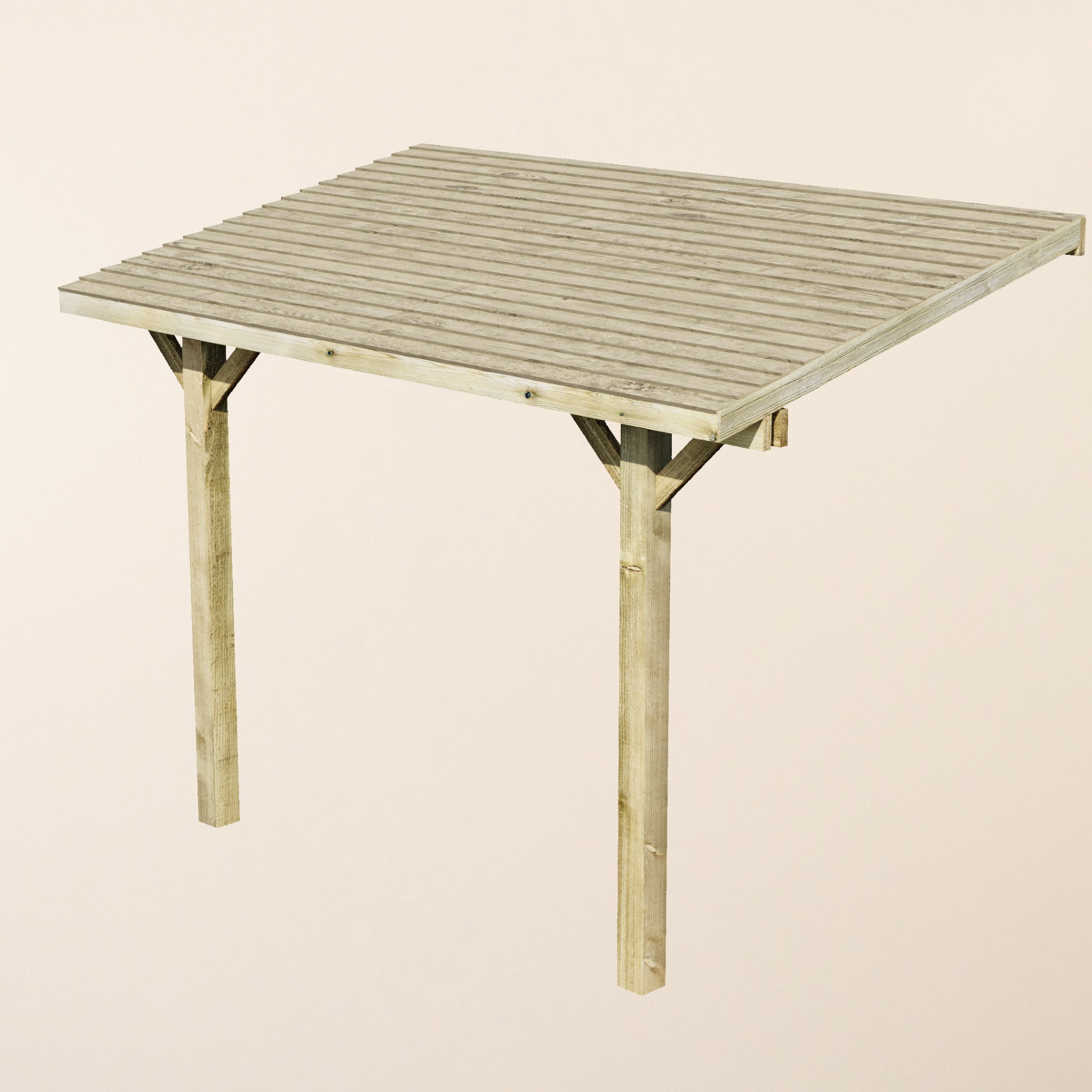 Ruby Lean-To Treated Featheredge Gazebo