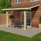 Ruby Lean-To Katepal Brown Shingle Roof Gazebo