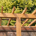 Lean-To Open Roof Planed British Larch Pergola