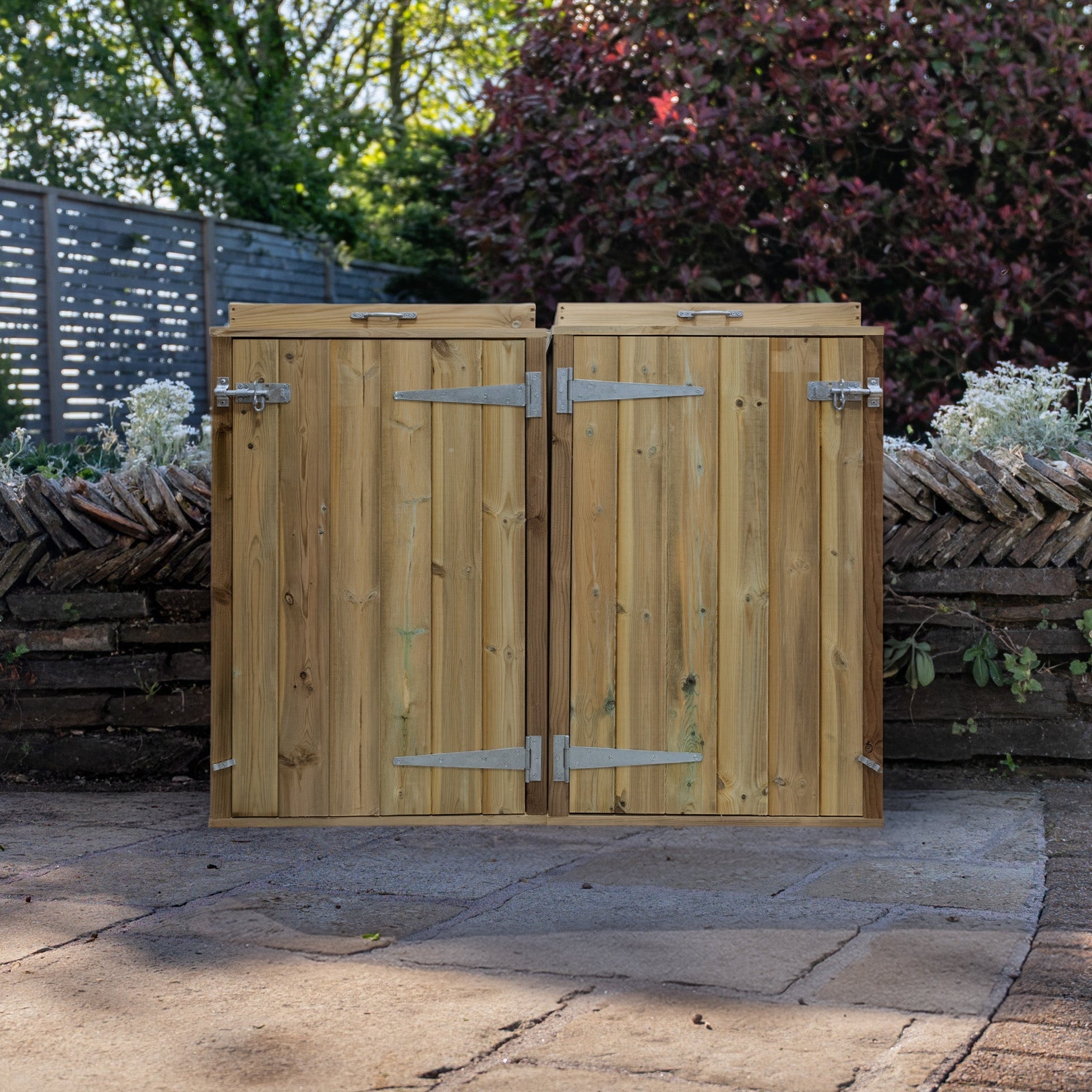 Timber Bin & Recycling Box Store (Fully Assembled)