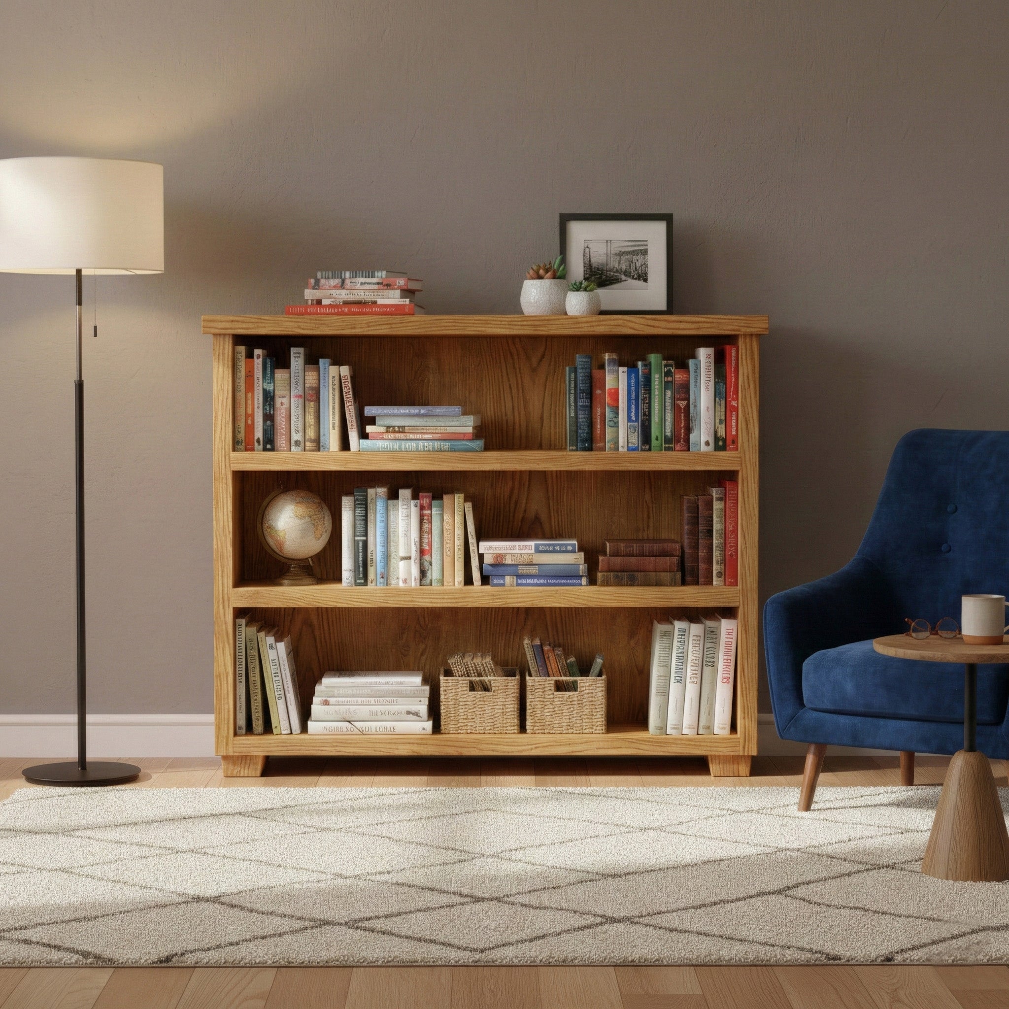Instow Scandinavian Pine Bookcase