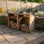 Timber Featheredge Log Store (Fully Assembled)