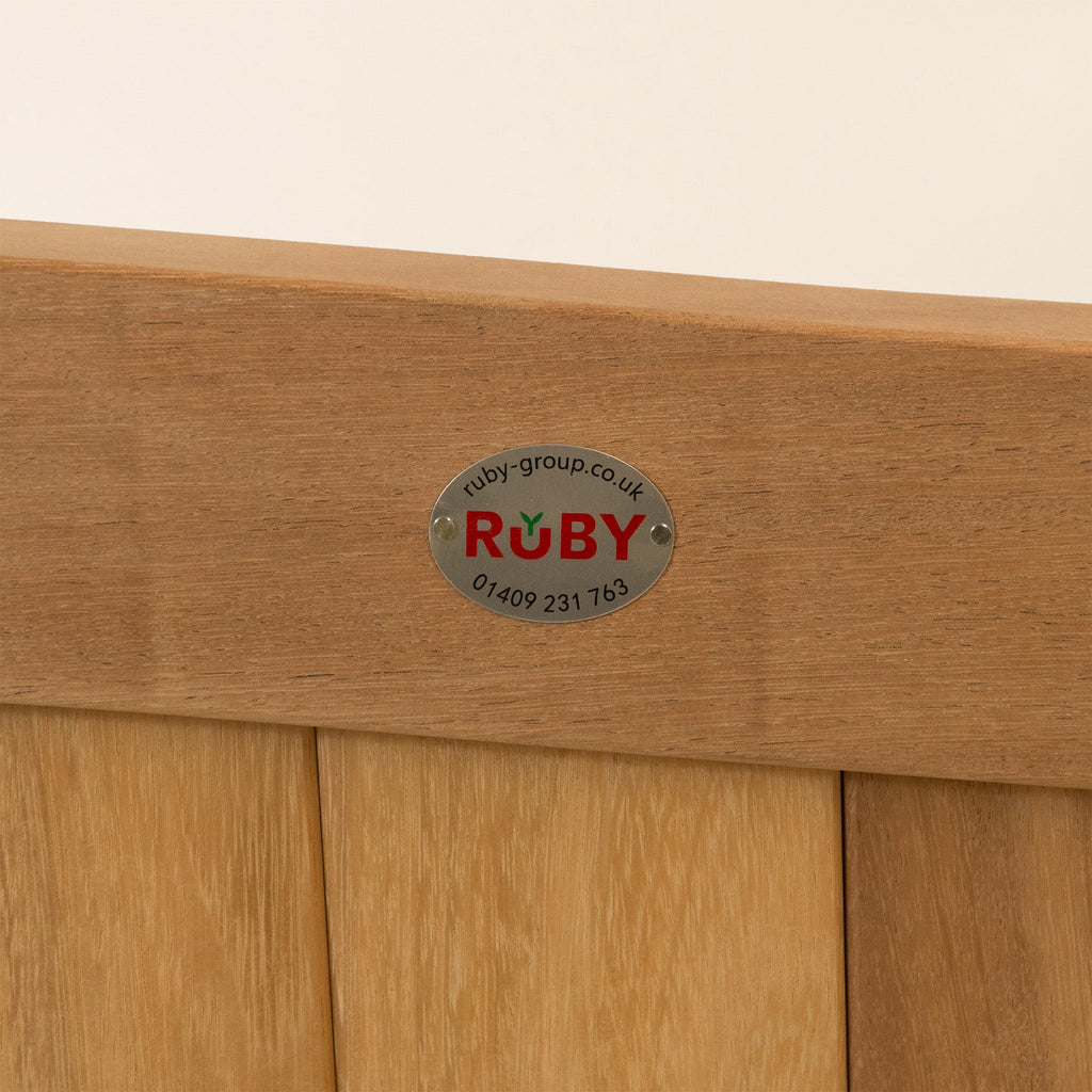 Iroko Swan Neck Driveway Gate Pair