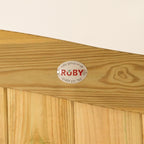 Swan Neck Scandinavian Redwood Gate Pair