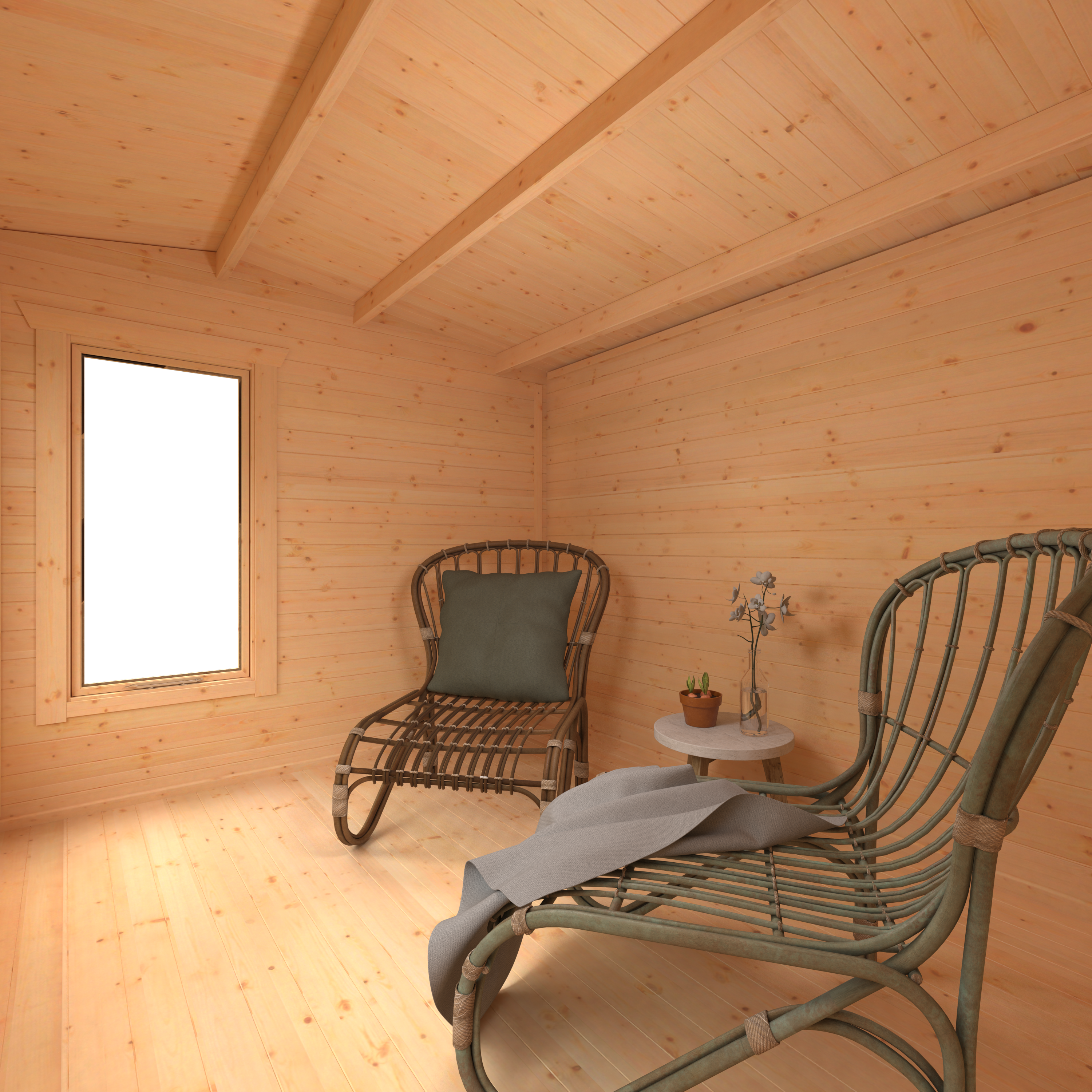 Longleat 44mm Log Cabin