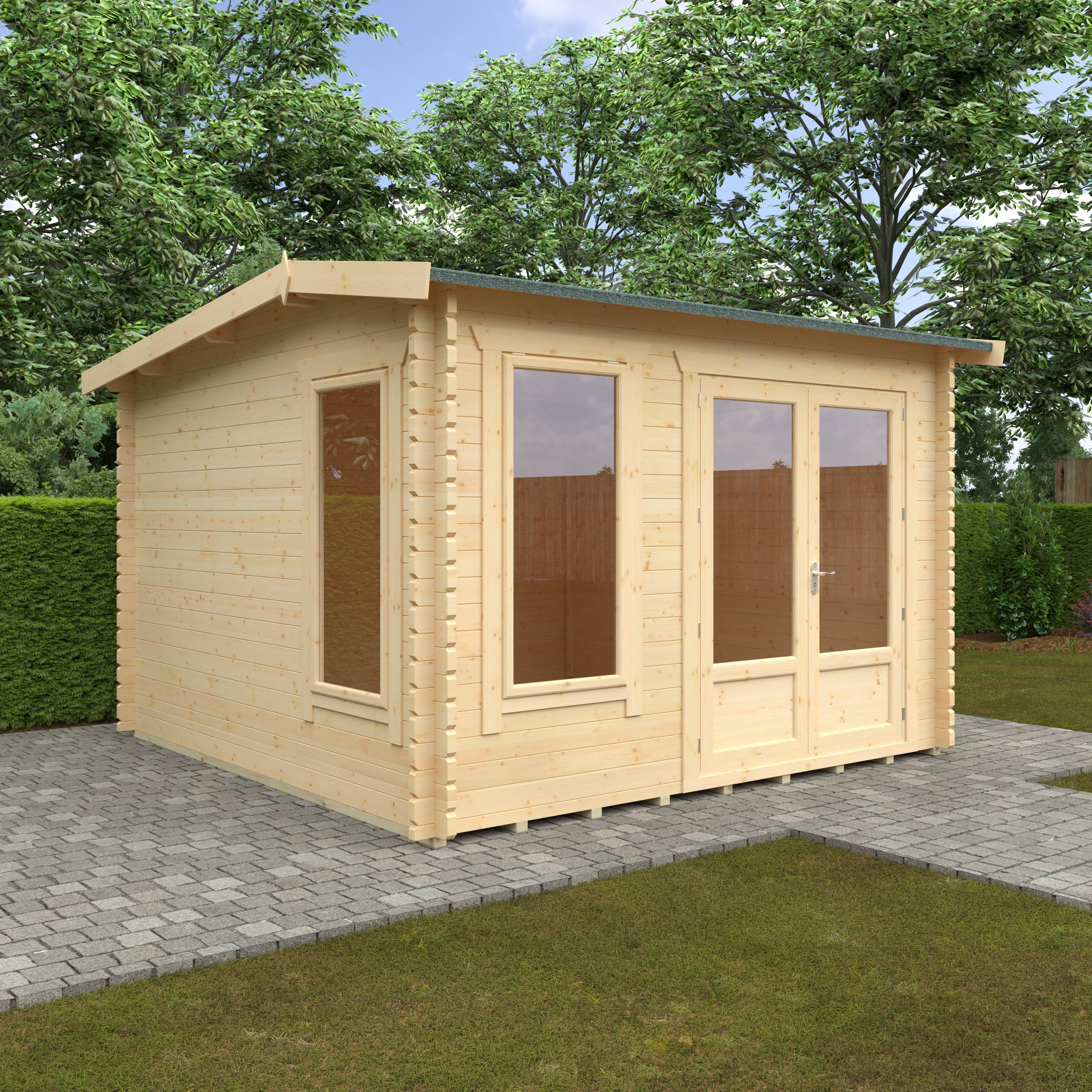 Longleat 44mm Log Cabin