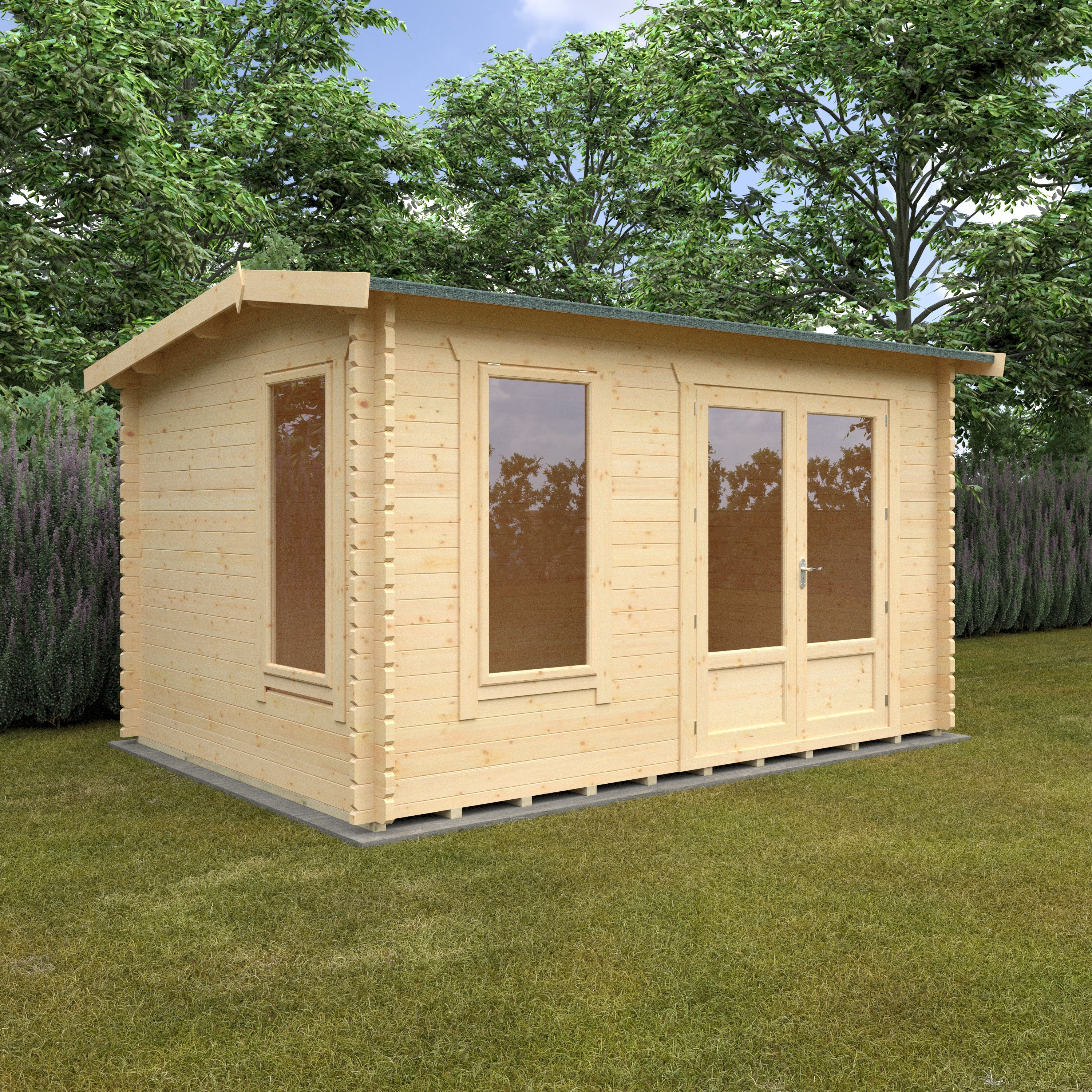 Longleat 44mm Log Cabin