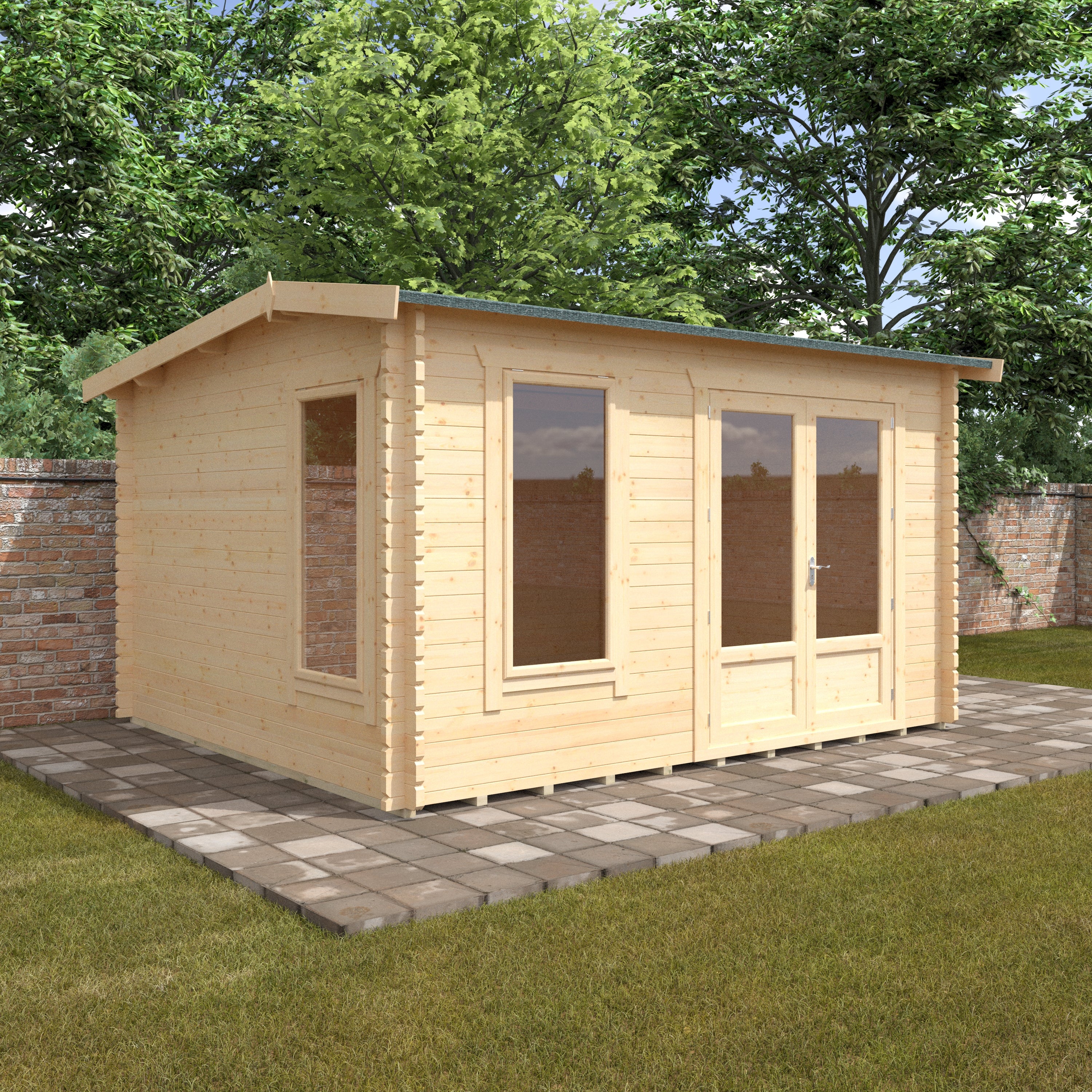 Longleat 44mm Log Cabin