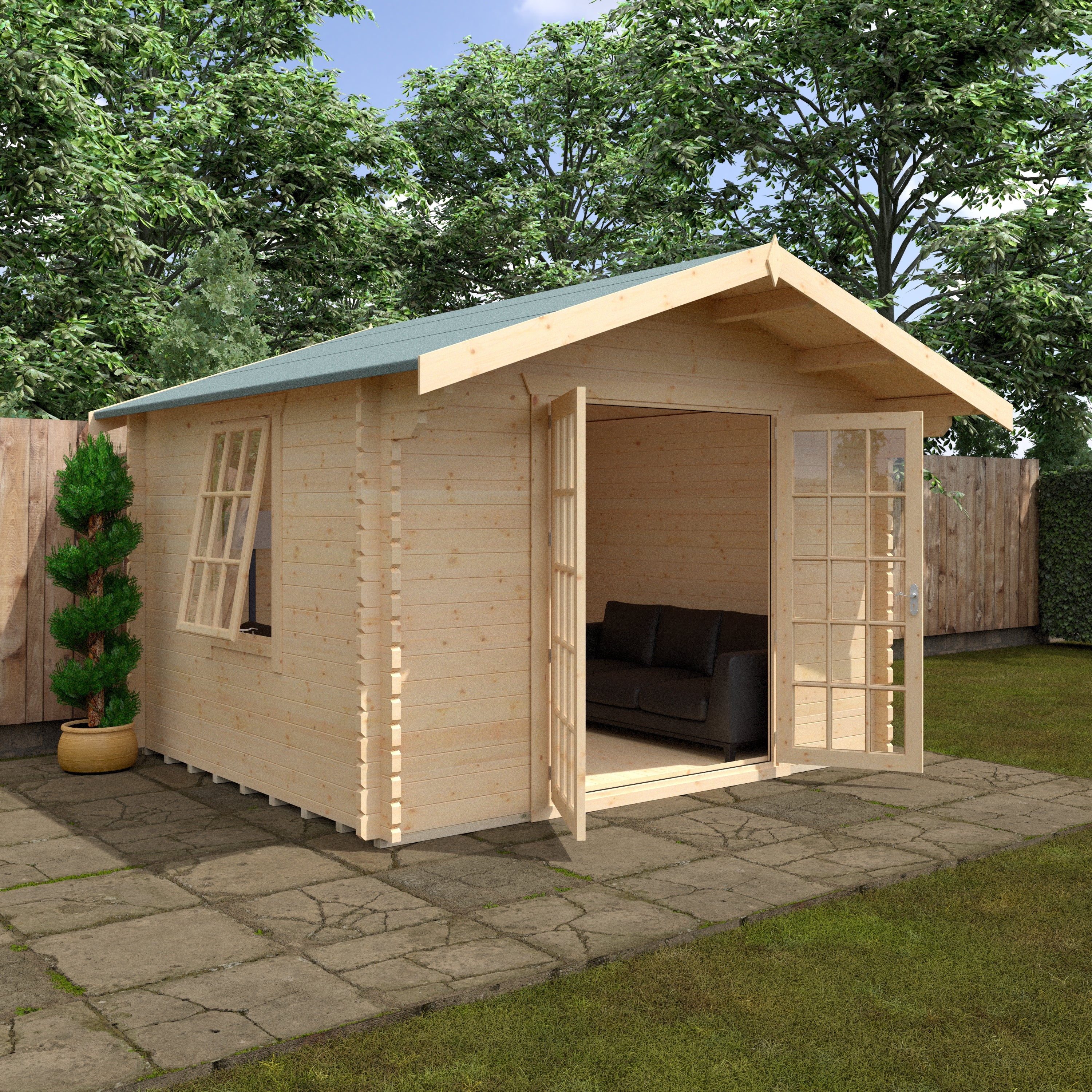 Lotherton 28mm Log Cabin