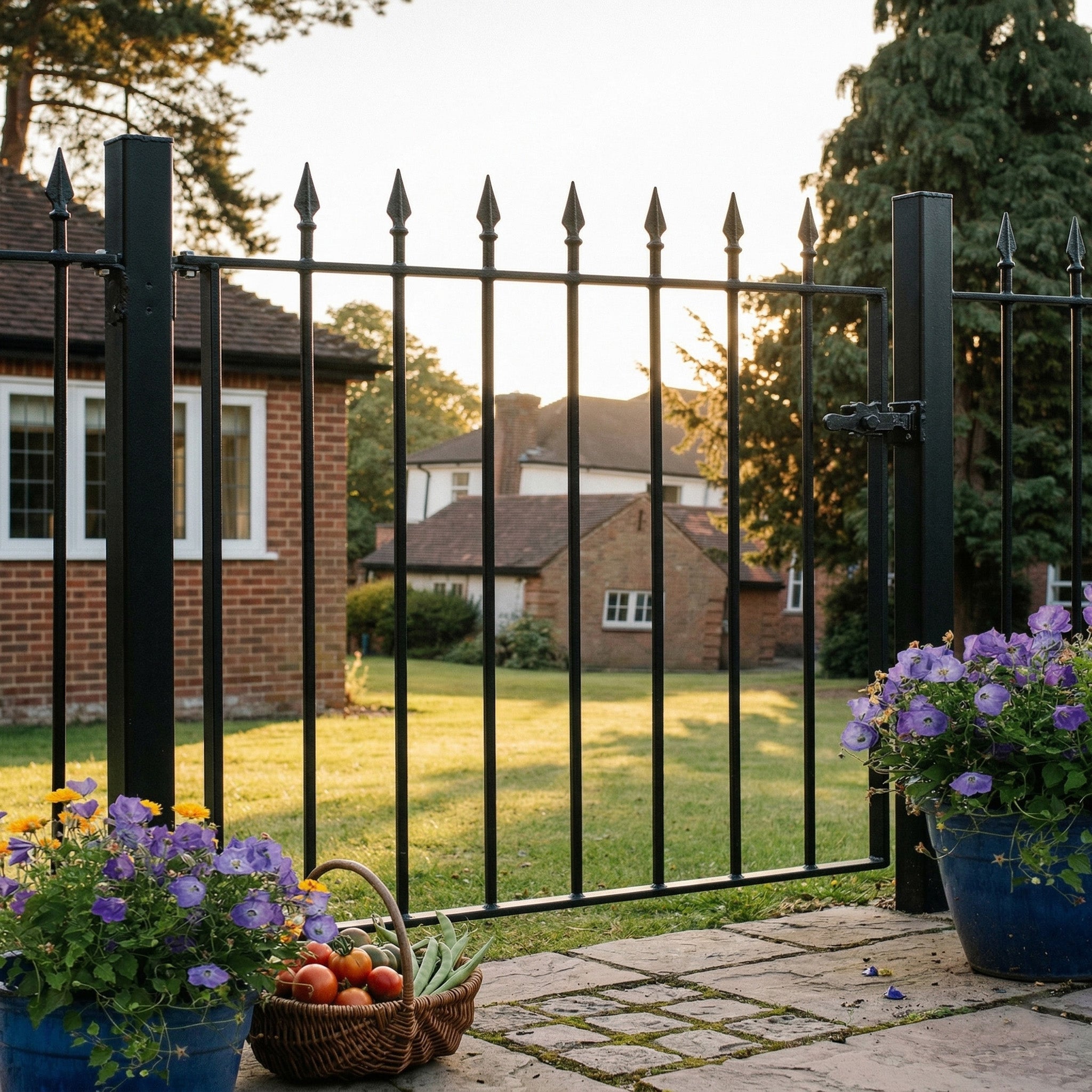 Mousehole Steel Flat Top Garden Gate