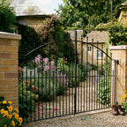 Mousehole Steel Bow Top Steel Driveway Gate