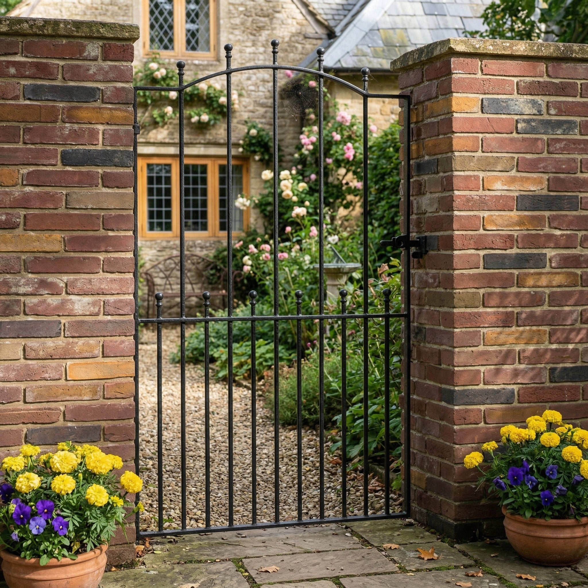 Mousehole Steel Bow Top Tall Side Gate