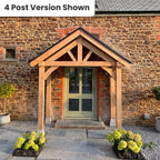 Apex Slate Roof Oak Full Height Porch (2 Posts)