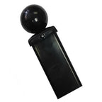 Bolt Down Ball Top Metal Fence Post