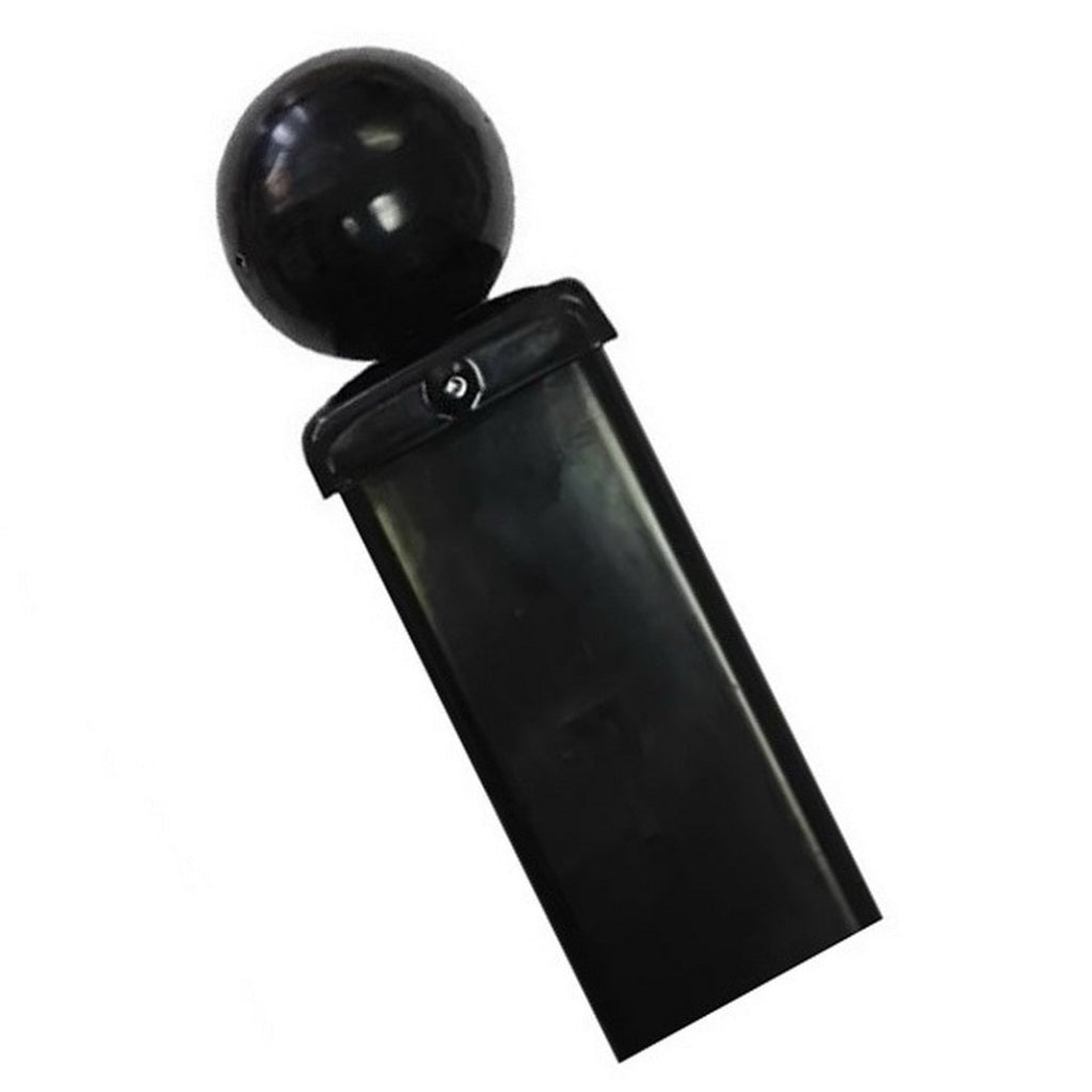 Bolt Down Ball Top Metal Fence Post