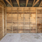 Corrugated Roof Oak Car Port