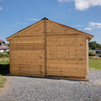 Corrugated Roof Oak Car Port