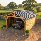 Oak Car Port - Multiple Roofing Options - Bespoke Available