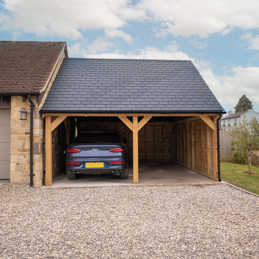 Oak Car Port - Multiple Roofing Options - Bespoke Available